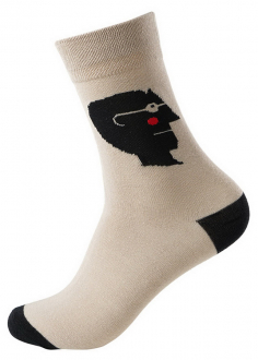 СерыйЦвет: принт: мужчина в очках