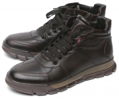 МУЖСКИЕ БОТИНКИ НАТУРАЛЬНАЯ КОЖА / ШЕРСТЬ CORVETTO