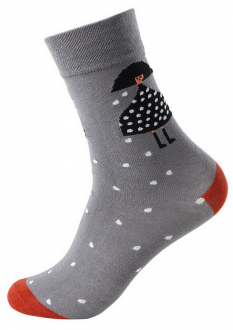 ЧерныйЦвет: принт: женщина в платье в горох