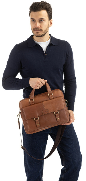 МУЖСКОЙ ПОРТФЕЛЬ НАТУРАЛЬНАЯ КОЖА CORVETTO