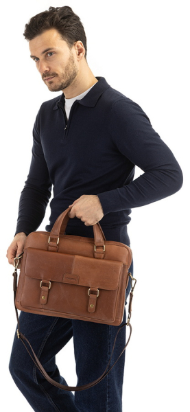 МУЖСКОЙ ПОРТФЕЛЬ НАТУРАЛЬНАЯ КОЖА CORVETTO