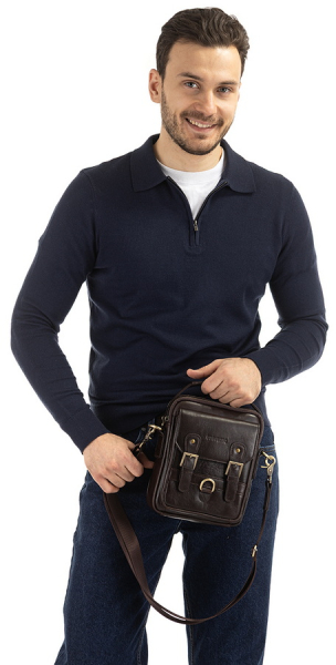 МУЖСКАЯ СУМКА НАТУРАЛЬНАЯ КОЖА CORVETTO