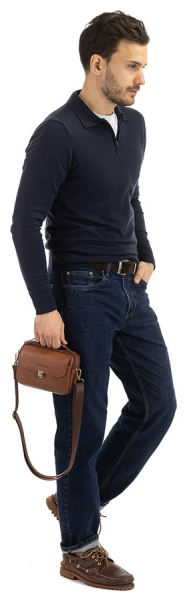 МУЖСКАЯ СУМКА НАТУРАЛЬНАЯ КОЖА CORVETTO