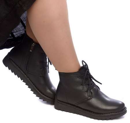 ЖЕНСКИЕ БОТИНКИ НАТУРАЛЬНАЯ КОЖА НАТУРАЛЬНЫЙ МЕХ GUGU ГЕРМАНИЯ