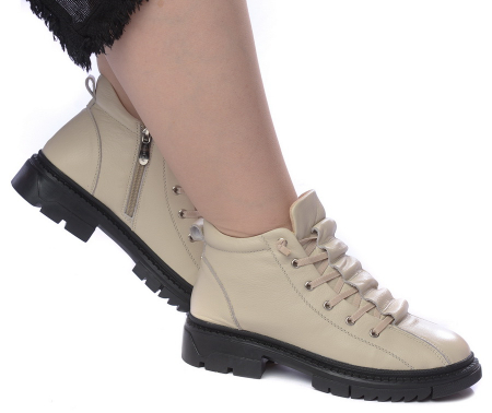 ЖЕНСКИЕ БОТИНКИ НАТУРАЛЬНАЯ КОЖА/ НАТУРАЛЬНЫЙ МЕХ GUGU ГЕРМАНИЯ