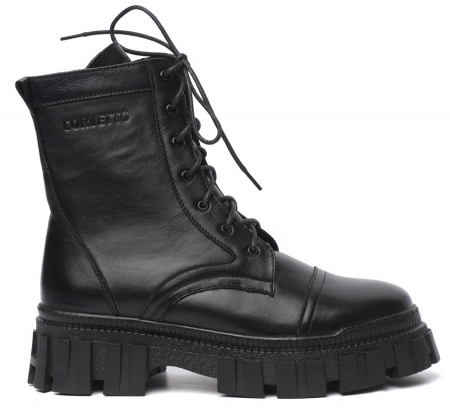 ЖЕНСКИЕ БОТИНКИ НАТУРАЛЬНАЯ КОЖА / НАТУРАЛЬНЫЙ МЕХ CORVETTO ИТАЛИЯ