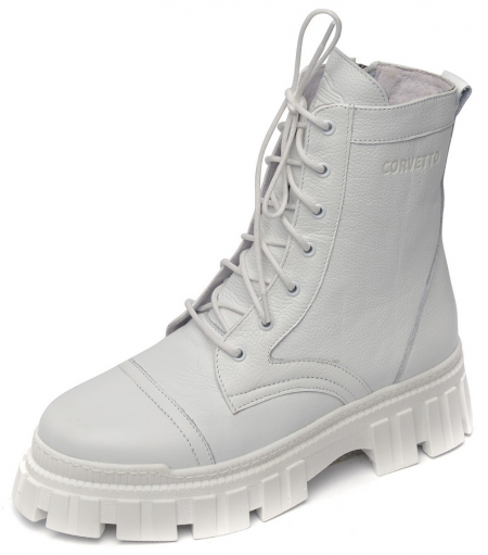 ЖЕНСКИЕ БОТИНКИ НАТУРАЛЬНАЯ КОЖА / НАТУРАЛЬНЫЙ МЕХ CORVETTO ИТАЛИЯ