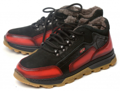 МУЖСКИЕ БОТИНКИ НАТУРАЛЬНАЯ КОЖА / ШЕРСТЬ CORVETTO