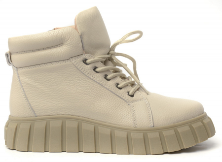 ЖЕНСКИЕ БОТИНКИ НАТУРАЛЬНАЯ КОЖА / НАТУРАЛЬНЫЙ МЕХ GUGU ГЕРМАНИЯ