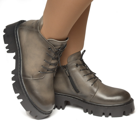 ЖЕНСКИЕ БОТИНКИ НАТУРАЛЬНАЯ КОЖА / БАЙКА CORVETTO ИТАЛИЯ