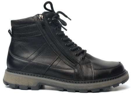 МУЖСКИЕ БОТИНКИ НАТУРАЛЬНАЯ КОЖА / НАТУРАЛЬНЫЙ МЕХ CORVETTO