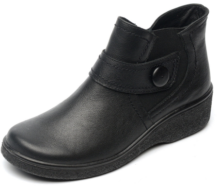 ЖЕНСКИЕ БОТИНКИ НАТУРАЛЬНАЯ КОЖА / БАЙКА РОСВЕСТ РОССИЯ