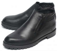 МУЖСКИЕ БОТИНКИ НАТУРАЛЬНАЯ КОЖА / НАТУРАЛЬНЫЙ МЕХ CORVETTO