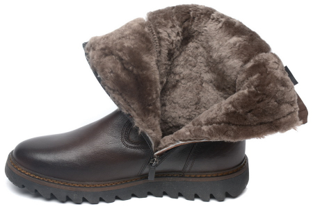 МУЖСКИЕ САПОГИ НАТУРАЛЬНАЯ КОЖА / НАТУРАЛЬНЫЙ МЕХ CORVETTO