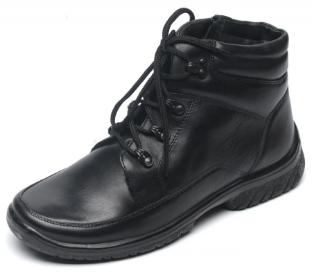 МУЖСКИЕ БОТИНКИ НАТУРАЛЬНАЯ КОЖА / ШЕРСТЬ РОСВЕСТ РОССИЯ