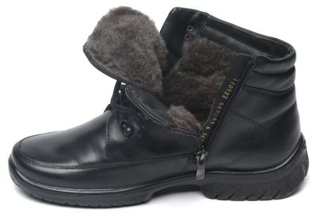 МУЖСКИЕ БОТИНКИ НАТУРАЛЬНАЯ КОЖА / ШЕРСТЬ РОСВЕСТ РОССИЯ