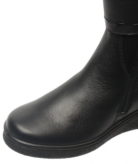 ЖЕНСКИЕ ПОЛУСАПОГИ НАТУРАЛЬНАЯ КОЖА / ШЕРСТЬ РОСВЕСТ РОССИЯ