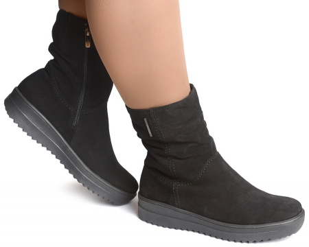 ЖЕНСКИЕ ПОЛУСАПОГИ НАТУРАЛЬНАЯ КОЖА (ВЕЛЮР) / ШЕРСТЬ МАРКО БЕЛАРУСЬ