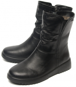 ЖЕНСКИЕ САПОГИ НАТУРАЛЬНАЯ КОЖА / ШЕРСТЬ МАРКО БЕЛАРУСЬ