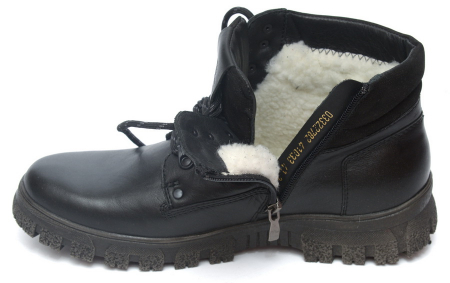 МУЖСКИЕ БОТИНКИ НАТУРАЛЬНАЯ КОЖА / ШЕРСТЬ РОСВЕСТ РОССИЯ