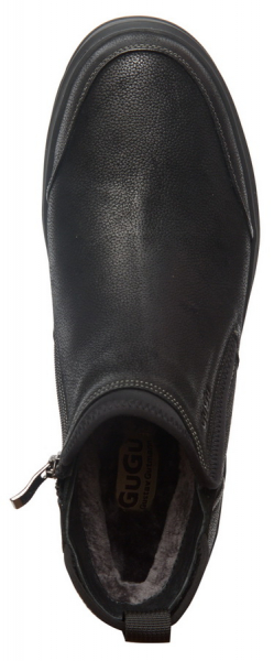 МУЖСКИЕ БОТИНКИ НАТУРАЛЬНАЯ КОЖА / НАТУРАЛЬНЫЙ МЕХ GUGU ГЕРМАНИЯ