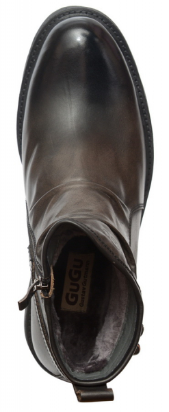 МУЖСКИЕ БОТИНКИ НАТУРАЛЬНАЯ КОЖА / НАТУРАЛЬНЫЙ МЕХ GUGU ГЕРМАНИЯ