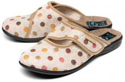 БежевыйЦвет: принт: горох цветной