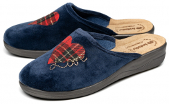 СинийЦвет: принт: сердечки