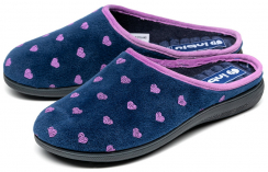 СинийЦвет: принт: сердечки