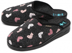 Темно-серыйЦвет: принт: вышивка сердечки