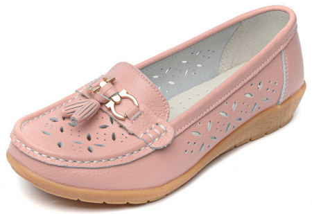 ЖЕНСКИЕ МОКАСИНЫ НАТУРАЛЬНАЯ КОЖА BINIFOOT/BNF ТАЙВАНЬ