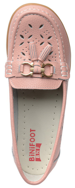 ЖЕНСКИЕ МОКАСИНЫ НАТУРАЛЬНАЯ КОЖА BINIFOOT/BNF ТАЙВАНЬ