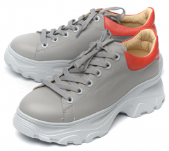 Красный/Светло-серый