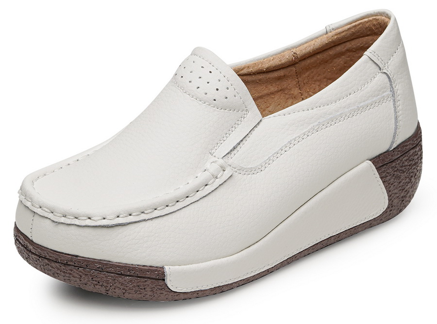 женские мокасины на танкетке натуральная кожа binifoot/bnf тайвань