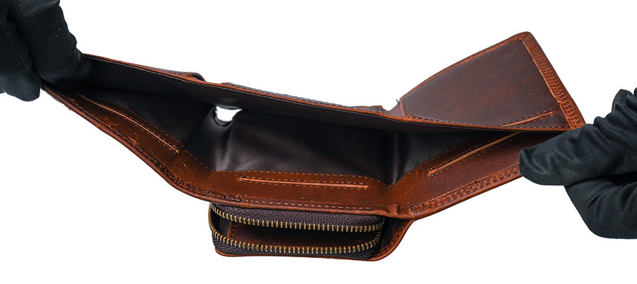 кошелек унисекс натуральная кожа гонконг