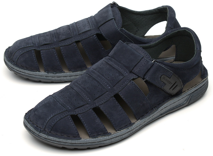 мужские сандалии натуральная кожа (нубук) росвест россия