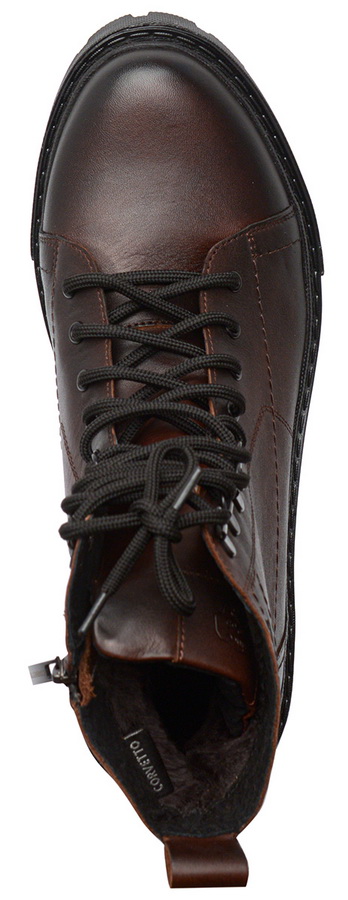 мужские ботинки натуральная кожа / натуральный мех corvetto