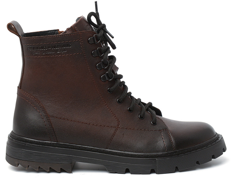 мужские ботинки натуральная кожа / натуральный мех corvetto