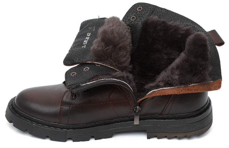 мужские ботинки натуральная кожа / натуральный мех corvetto