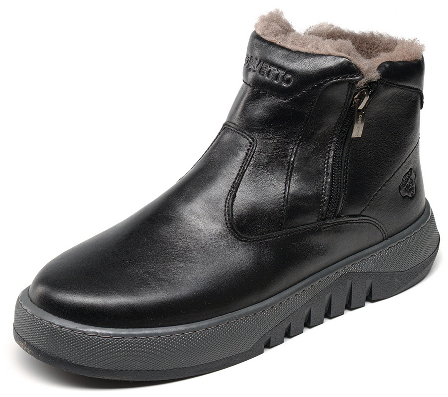 мужские ботинки натуральная кожа / натуральный мех corvetto