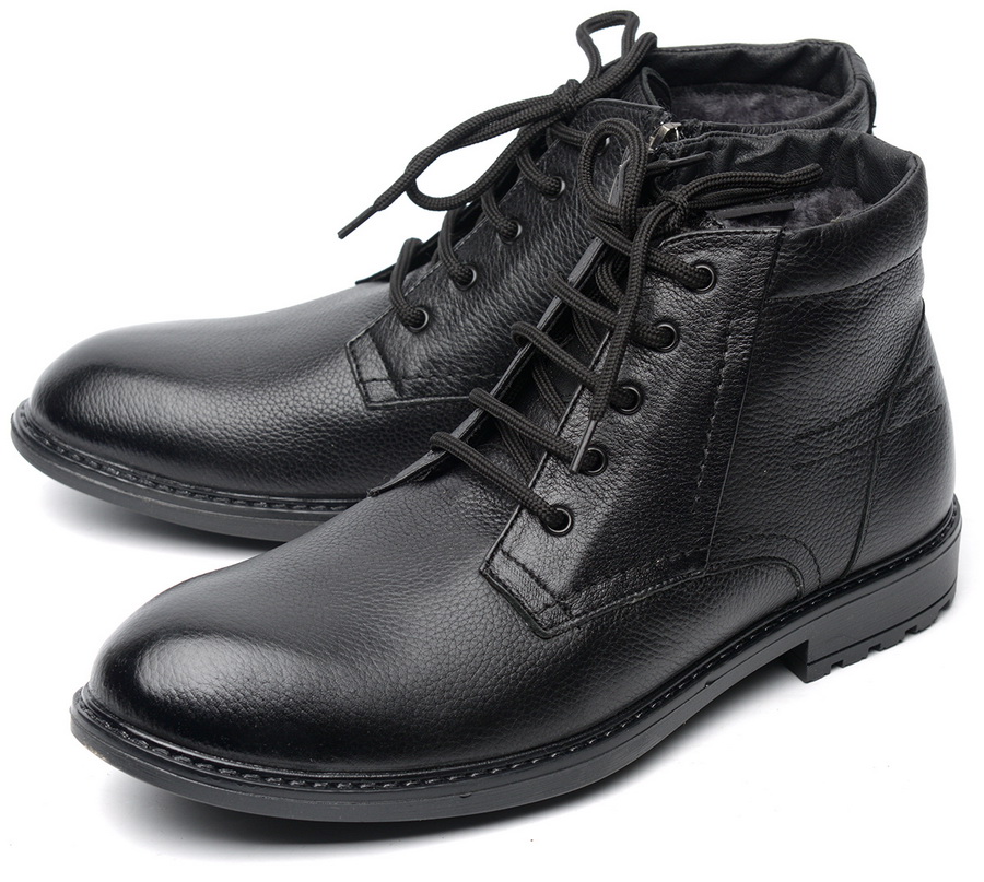 мужские ботинки натуральная кожа / натуральный мех corvetto италия