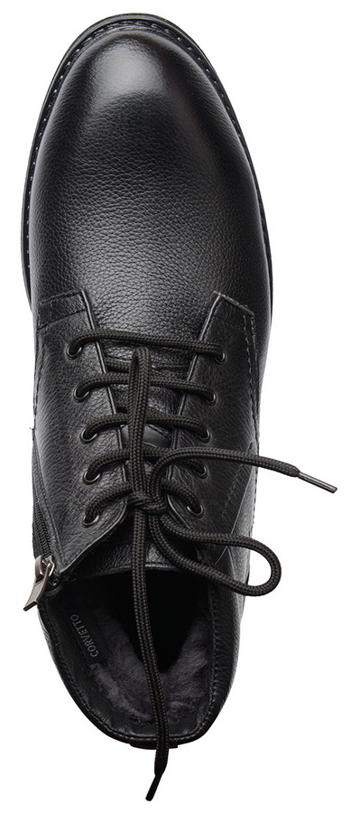 мужские ботинки натуральная кожа / натуральный мех corvetto италия