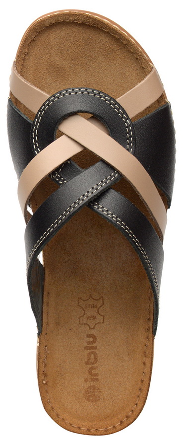 женские сабо натуральная кожа inblu