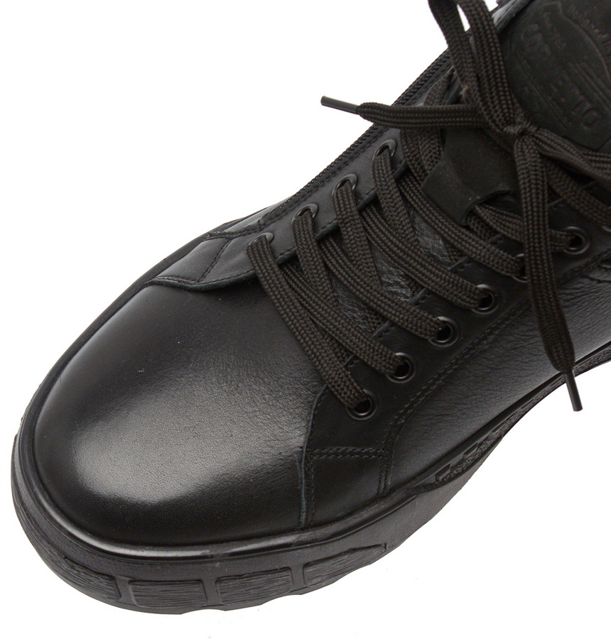 мужские ботинки полуспортивные натуральная кожа / шерсть corvetto