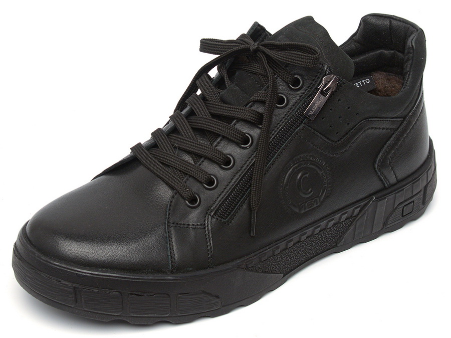 мужские ботинки полуспортивные натуральная кожа / шерсть corvetto