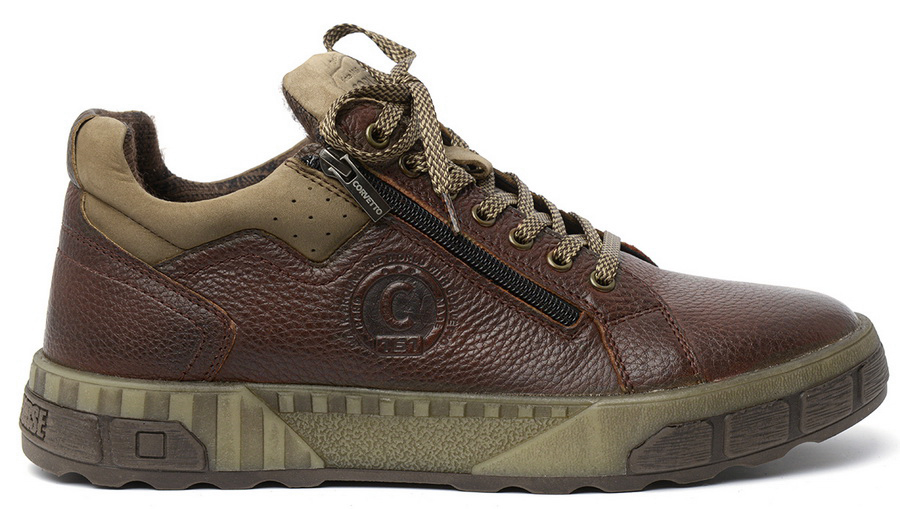 мужские ботинки полуспортивные натуральная кожа / шерсть corvetto