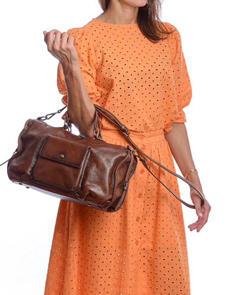 женская сумка натуральная кожа  kikilok корея