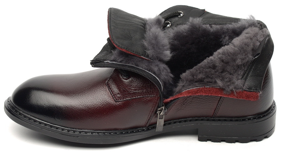 мужские ботинки натуральная кожа / натуральный мех corvetto италия