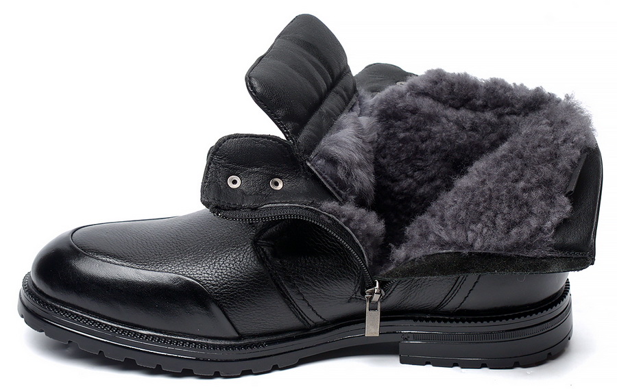 мужские ботинки натуральная кожа / натуральный мех corvetto