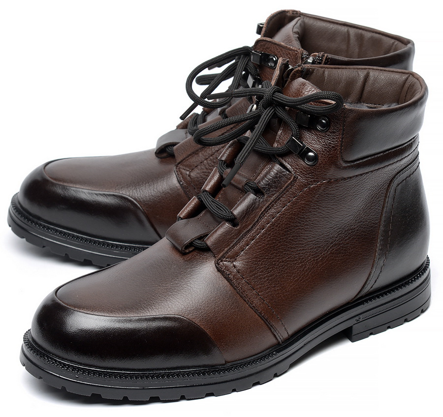 мужские ботинки натуральная кожа / натуральный мех corvetto